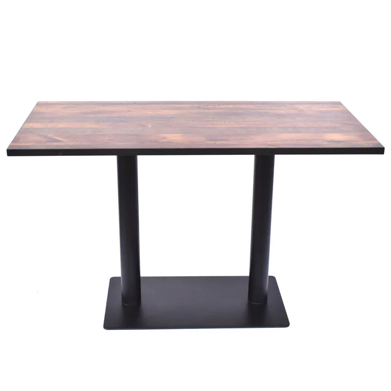 Wholesale Rectangular Double Legs Pedestal Table Leg and Inox Table Base