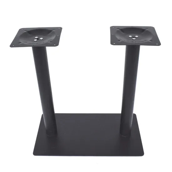 Wholesale Rectangular Double Legs Pedestal Table Leg and Inox Table Base