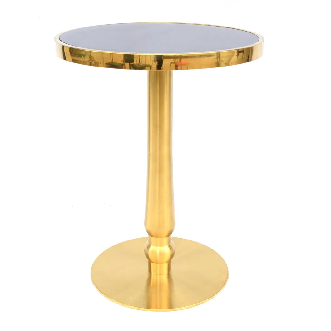 Custom Gold High Quality Stainless Steel Side Table Marble Coffee Table Legs