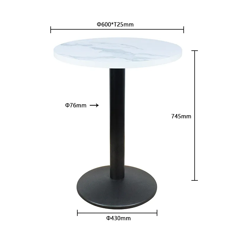 Simple Design Contemporary Coffee Table Multifunctional Metal Base Luxury Dining Table