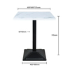 Manufactured Indoor Home Furniture Restaurant Table Modern White Round Dining Table
