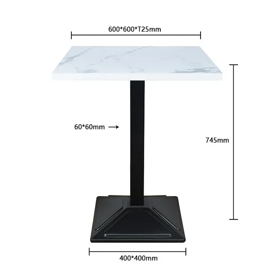 Manufactured Indoor Home Furniture Restaurant Table Modern White Round Dining Table