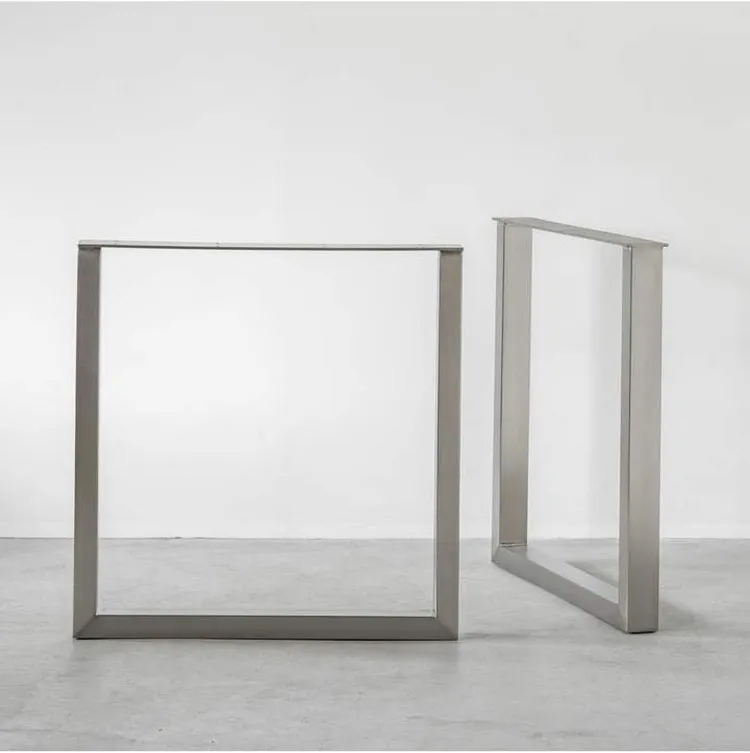 Furniture Brushed Polished Square Console End Side Bench Coffee Stainless Table Legs