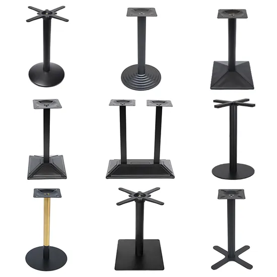Factory Price Flat Table Bases Brushed Furniture Black Outdoor Coffee Table Stand