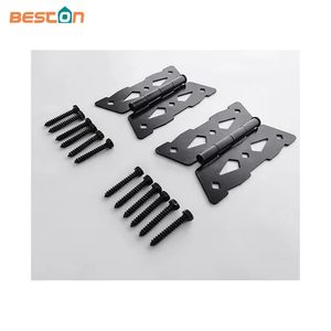 Black Butterfly Type Hinge for Wood Gate Door with One Pair