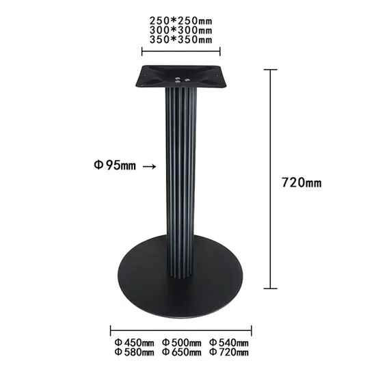 Furniture Legs Powder Coated Round Table Feet Side Table Legs Coffee