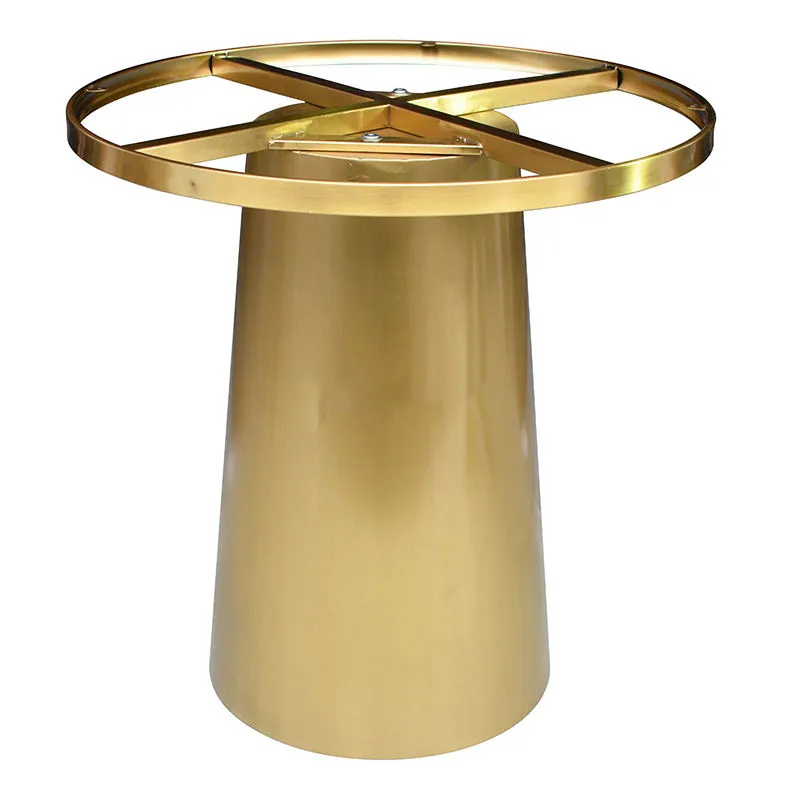 Restaurant Table Gold Metal Stainless Steel Metal Table Base for Marble Top