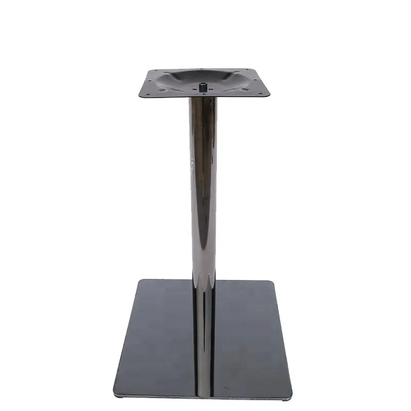 Hot Selling Square Black Iron Stamping Table Base for Restaurant