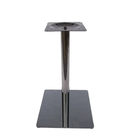 Hot Selling Square Black Iron Stamping Table Base for Restaurant