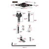 Gate Hinge Gate Latch Door Drop Rod Metal Black Wood Fence Hardware