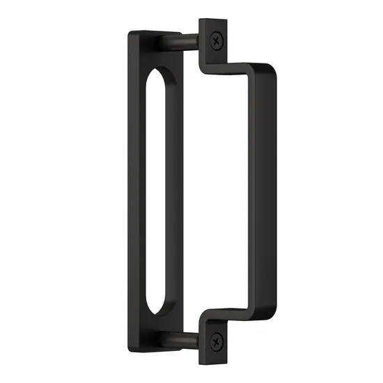 Loft Style Silent Sliding Steel Frame Black Glass Door Partition Doors