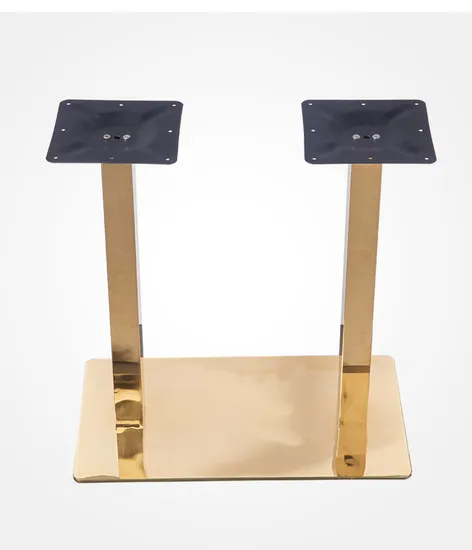 H720mm Height Rose Gold Hairline Finish Stainless Steel Restaurant Table for Sales