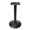 Low Price Iron Stamping Round Base Dining Table Coated Black for Restaurant