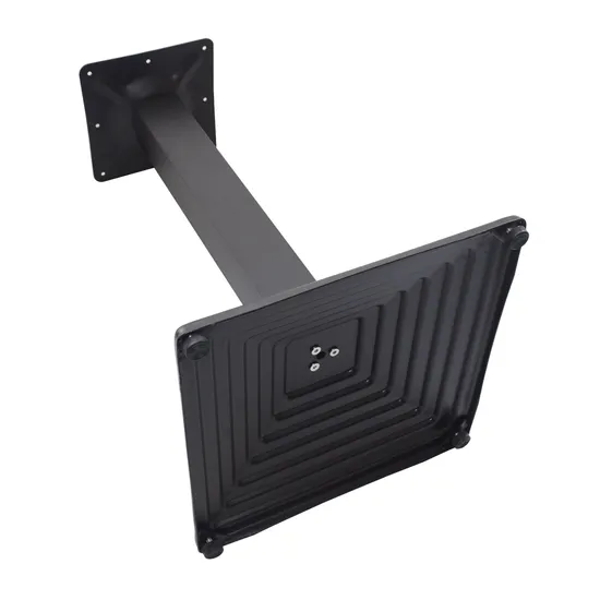 Wholesale Hot Selling Furniture Square Top Black Iron Dining Table Base