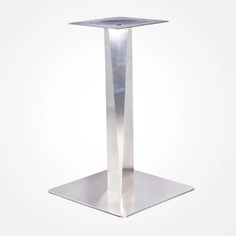 Heavy Duty Square Marble Glass Industrial Furniture Base Restaurant Table Base