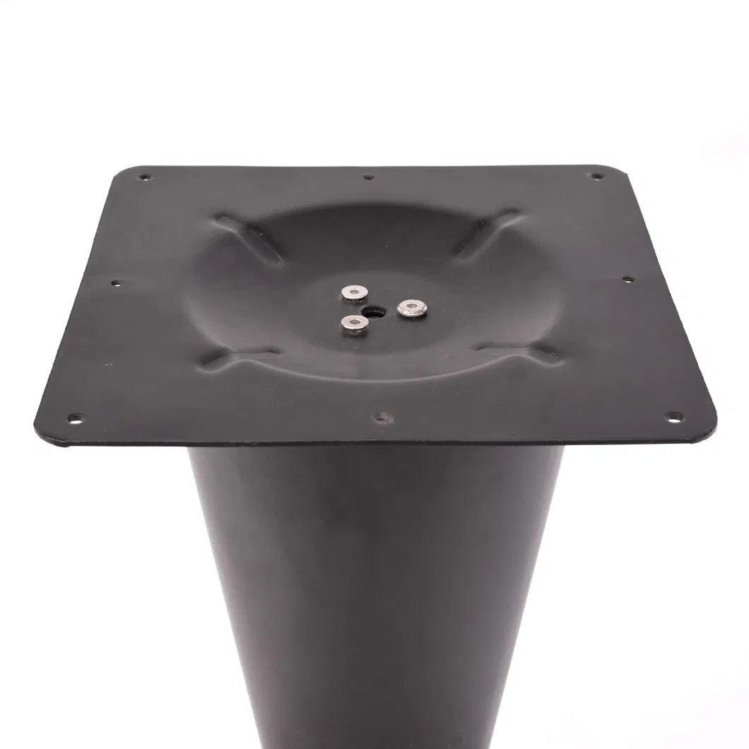 Furniture Black Powder Coated Iron Tulip Table Base for Marble Tops