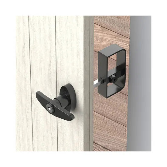 T-Handle Lock Shed Door Latch Lock Kit Door Hinges