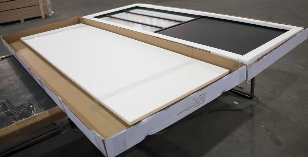 Steel Frame Glass Swing Door Without Frame and Hinges Pivot Door