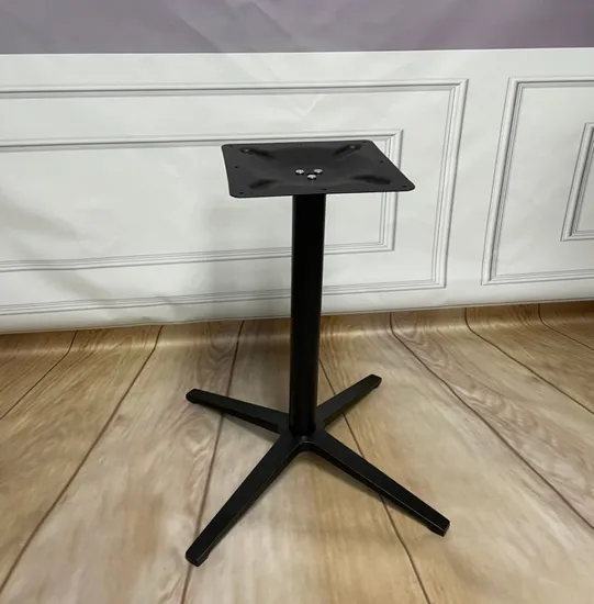 Outdoor Aluminum Alloy Table Legs Black Dining Table Base for Restaurant