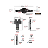 Gate Hinge Gate Latch Metal Black Wood Fence Hardware