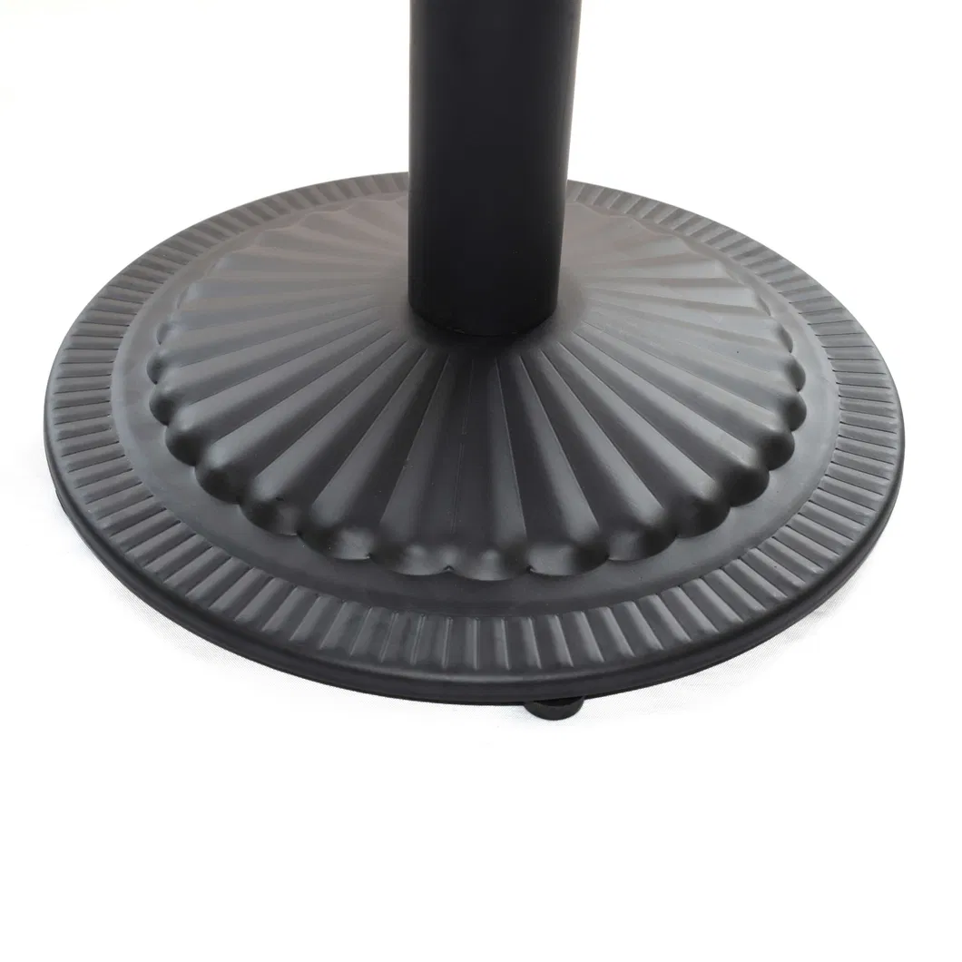 Good Quality Black Flat Solid Iron Table Base for Restaurant Use