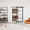 Interior Sliding Steel Frame Glass Door 6-Lite