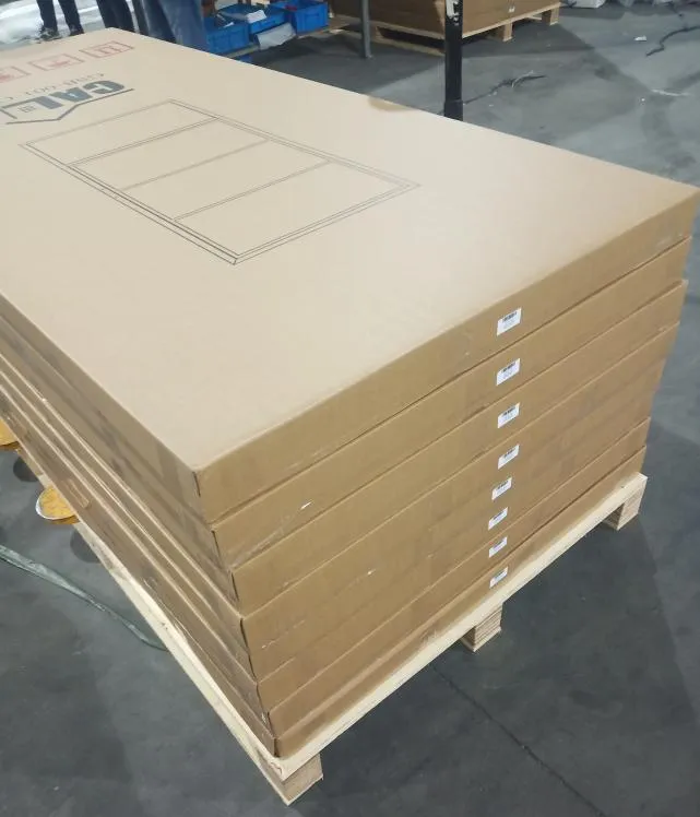 Double Door 3 Lites&Base Black Steel Frame Glass Sliding Barn Door