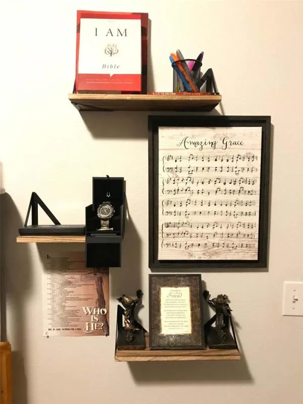 Floating Shelves Brackets Wall Mounted Rustic Wood Wall Storage Shelves Brackets