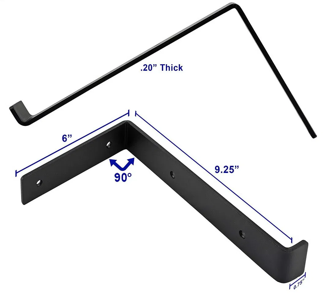 L Brackets Shelf Single-Side Bracket Support Corner Brace Joint Right Angle Bracket