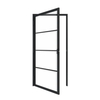 Fashion Steel Framed Swing Glass Door with Door Lock