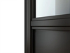 Interior Matt Black Steel Metal Frame Glass Door with Hardware Kit