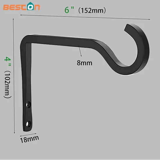 Swivel Plant Hook Hanging Plant Bracket for Flower Basket