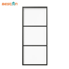 Knocked Down Version Three Lites Glass Barn Door/Sliding Glass Doors