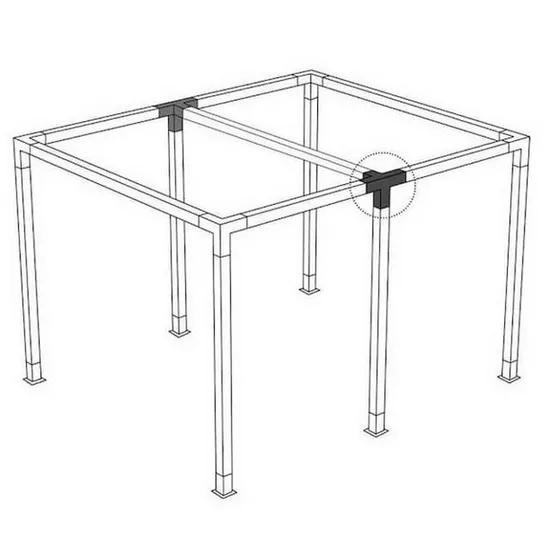 Elevated Wood Stand Kit Outdoor Garden Steel Pergola Brackets Pergola Kits