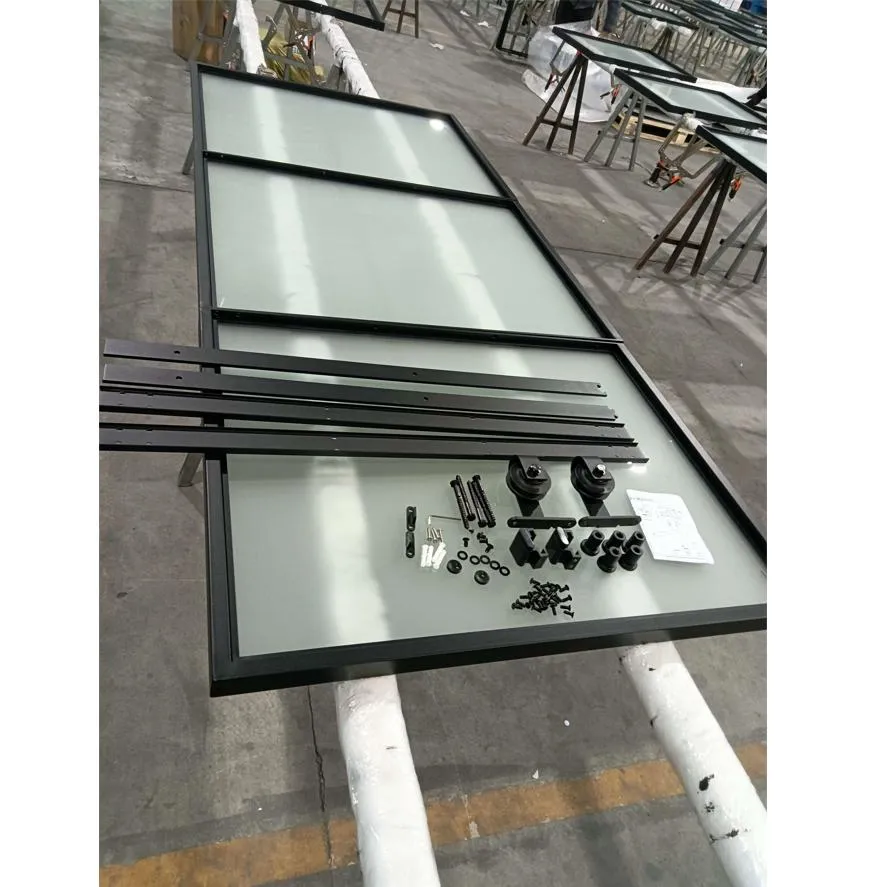 Glass Barn Doors Metal Frame Chelsea Barn Door Kits