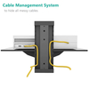 Glass TV Stand Wall Mounted Computer Screen Caddy Top Adjustable TV Shelf