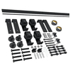 Bi-Folding Sliding Barn Door Hardware Flat Track Top Mount Roller Kit