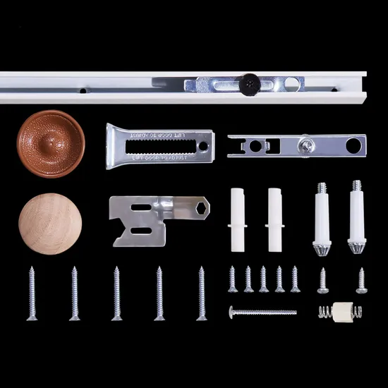 Customizable Design Steel White Pocket Sliding Barn Door Hardware