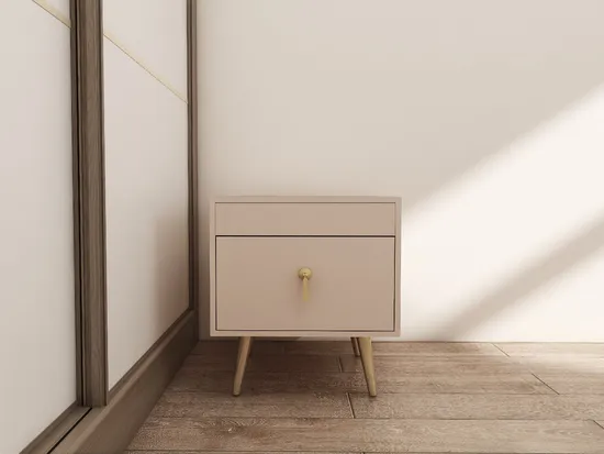 Apartment Hotel Modern Style Bedroom Furniture Set Bedside Table Wooden Bedside Table