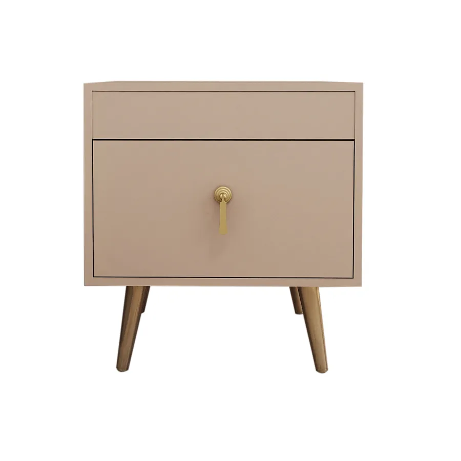 Apartment Hotel Modern Style Bedroom Furniture Set Bedside Table Wooden Bedside Table