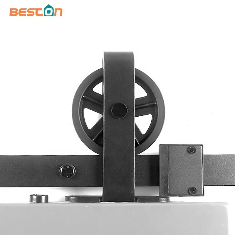 6.6FT Big Wheel Top Mounted Sliding Barn Door Basic Track Hardware Kit