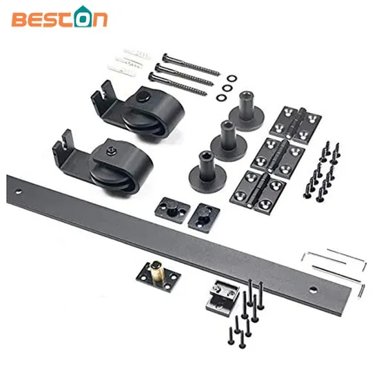 Roller Bifold Door Barn Bi Folding Barn Door Kit for 4 Doors