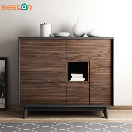 Storage Drawer Solid Wood Legs Bedside Table Luxury Nightstand Side Table