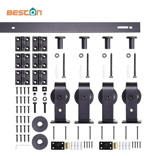 Customizable Design Black Sliding Barn Door Hardware
