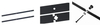 Modern Straight Roller Interior Wood Sliding Barn Door Hardware