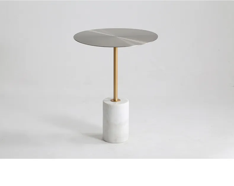 Coffee Table Balcony Living Room Small Round Table Marble