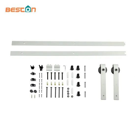 Cabinets White Powder Coated Barn Door Hardware Solid Wooden Door