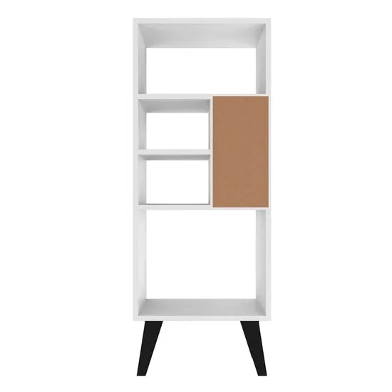White Bookshelf with Plenty of Storage Open Shelf Bookcase