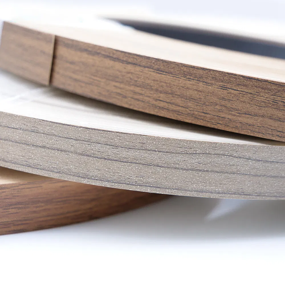 Glossy Plastic PVC Co-Extruded Edge Banding Strip Profile