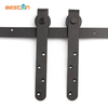 Cabinet Rolling Industrial Quiet Bypass Iron Double Barn Door Hardware Kit